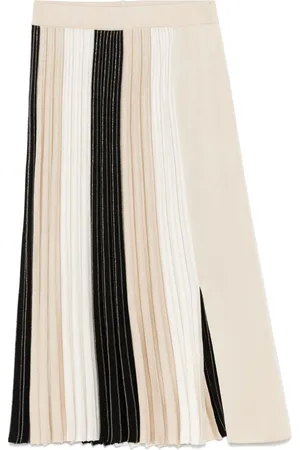 MRZ Pliss?? colourblock midi skirt