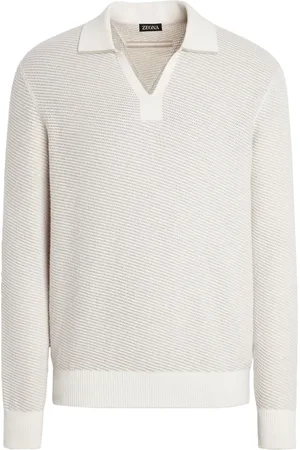 Ermenegildo Zegna Silk-cashmere polo shirt