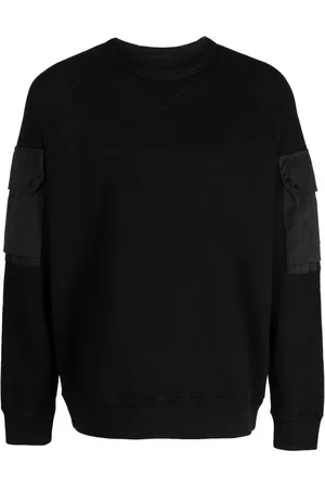 Ten Cate Logo-appliqué panelled cotton sweatshirt
