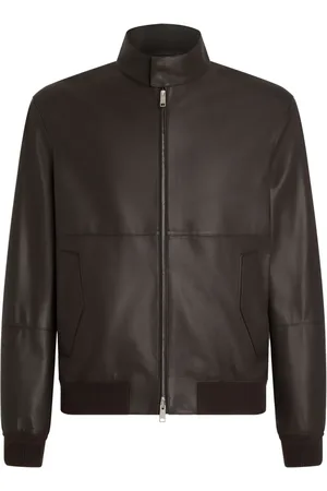 Ermenegildo Zegna Leather bomber jacket