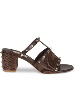 VALENTINO GARAVANI Leather heeled mules
