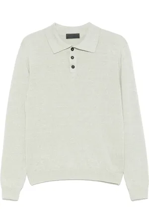 Iris von Arnim Mélange-effect polo shirt