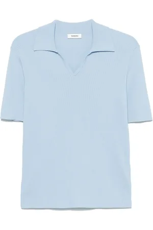 Sandro Rib-knit polo shirt