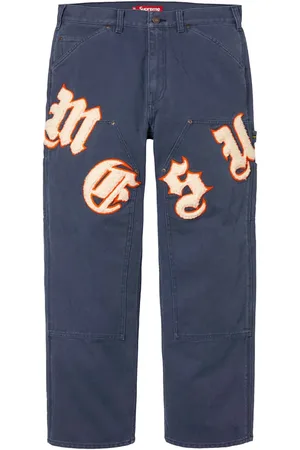 Supreme Old English Canvas Double Knee Painter "SS 25 - Navy" trousers