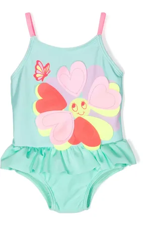 Billieblush Flower-appliqué swimsuit