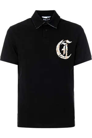 Roberto Cavalli Logo-embroidered polo shirt