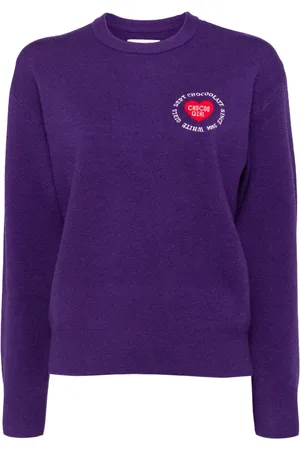 Chocoolate Logo-intarsia-knitted jumper