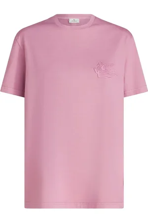 Etro Logo-embroidered cotton T-shirt