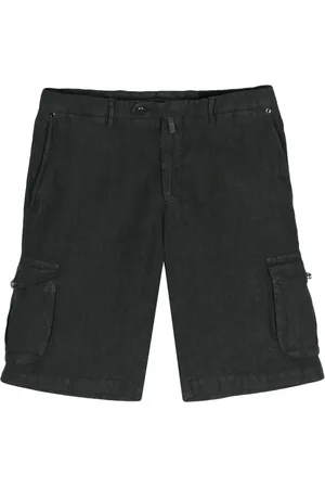 Kiton Linen chambray cargo shorts