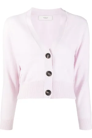 PRINGLE OF SCOTLAND V-neck cropped cashmere cardigan