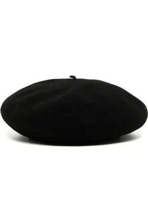 CHANEL 1998 logo-embroidered wool beret