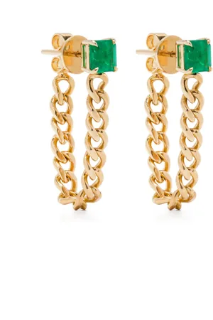 Anita 18KT yellow emerald earrings