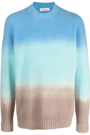 LANEUS Fine-knit crew-neck jumper