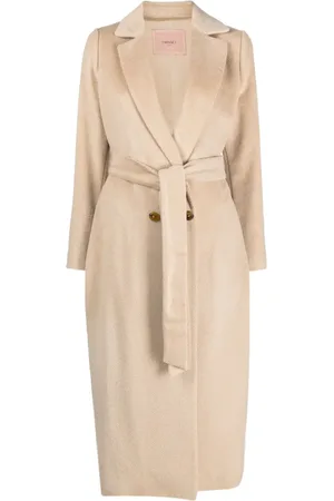 Twin-Set Double-breasted belted midi coat