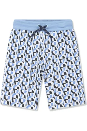Aigner Monogram-pattern cotton track shorts