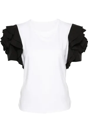 Edward Achour Paris Contrasting-sleeve colourblock T-shirt