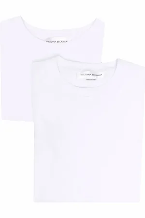 Victoria Beckham Logo patch organic cotton T-shirt