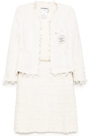 CHANEL 2005 tweed skirt suits
