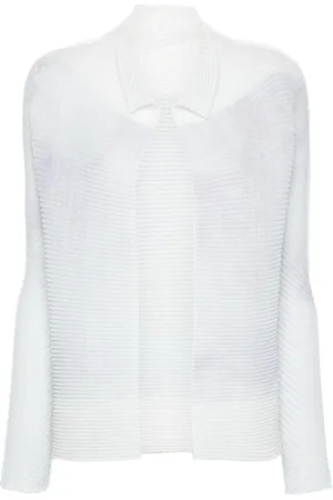 Issey Miyake Ombré plissé cardigan