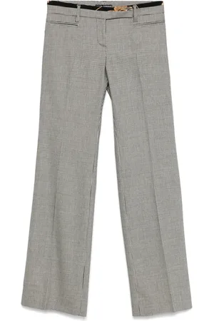 Dolce & Gabbana 2000s houndstooth-pattern trousers