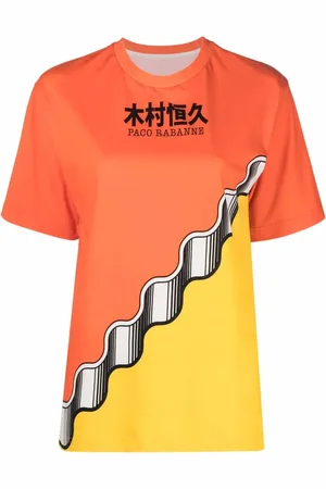 Paco rabanne X Kimura organic cotton colourblock T-shirt