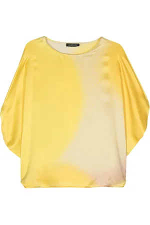 GIANLUCA CAPANNOLO Iris ombr??-effect silk blouse