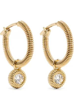 LEANDRA BAGS 18K yellow Cabo S diamond earrings