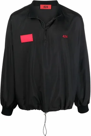 424 FAIRFAX Logo-embroidered windbreaker jacket