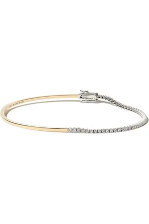 DELFINA DELETTREZ 18kt yellow and white diamond tennis bracelet