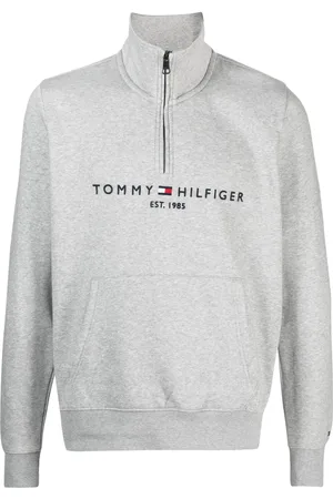 Tommy Hilfiger Logo-embroidered half-zip sweatshirt
