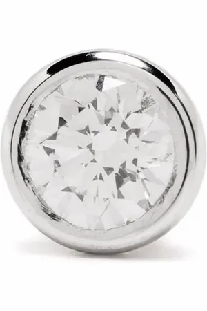 COURBET 18kt recycled white gold Origine laboratory-grown diamond stud single earring