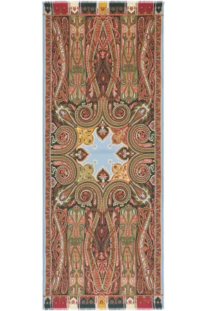 Etro Paisley-print wool-silk blend scarf