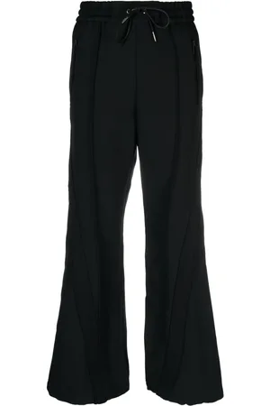 SACAI Stripe-detail straight-leg trousers