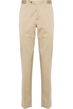 LARDINI Pressed-crease trousers