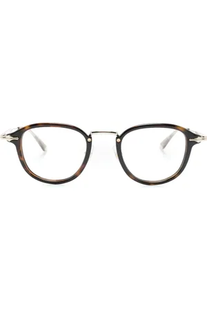 Montblanc Tortoiseshell-effect round glasses