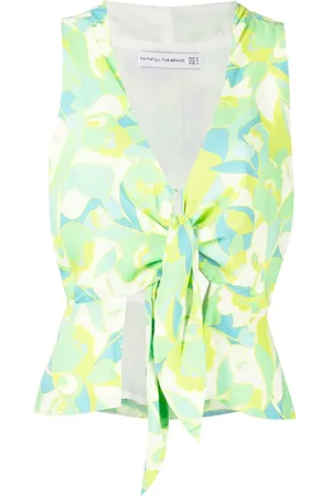 FAITHFULL THE BRAND Tahani front-tie top