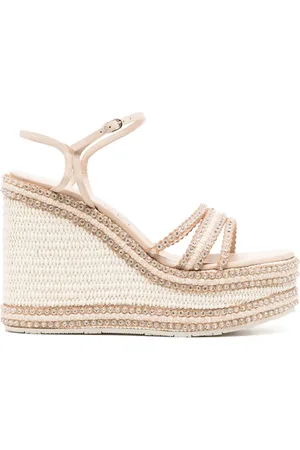 Casadei 100mm Limelight wedge espadrilles