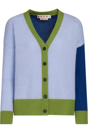 Marni Colour-block cashmere cardigan