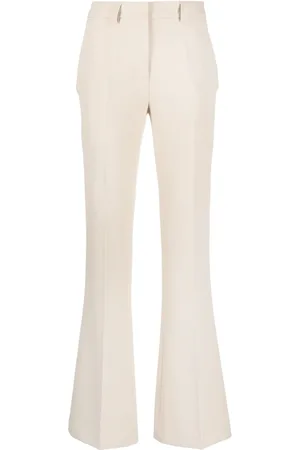 BLANCA Flared crepe trousers