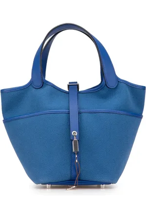 Hermès 2022 Toile Goeland and Swift Cargo Picotin Lock 18 handbag