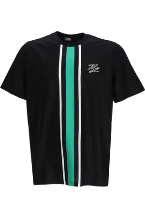 Karl Lagerfeld Stripe-print cotton T-shirt