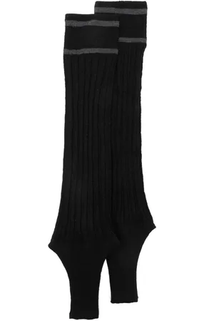 Durazzi Milano Fingerless ribbed-knit gloves