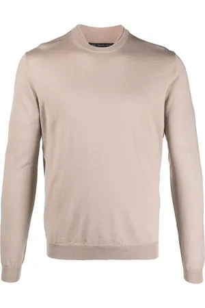 LOW BRAND Layered-neckline merino wool jumper