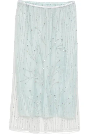 FORTE FORTE Crystal-embellished midi skirt