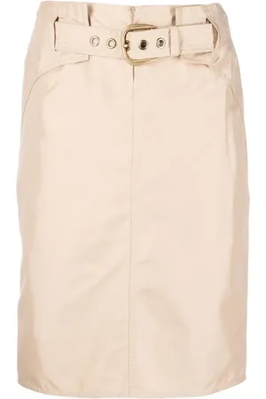 Gucci 2000s belted pencil skirt