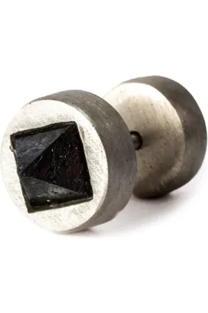 PARTS OF FOUR Crystal-pyramid stud earring