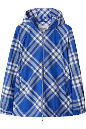 Burberry Check-pattern hooded jacket