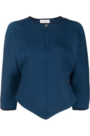 Tory Burch Zip-front short-sleeved cardigan