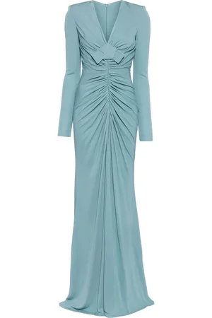 Elie saab V-neck jersey dress
