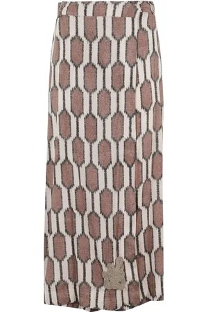 Bazar Deluxe Geometric-print trousers